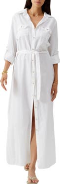 Melissa Odabash Darcy Button-Up Cover-Up Dress