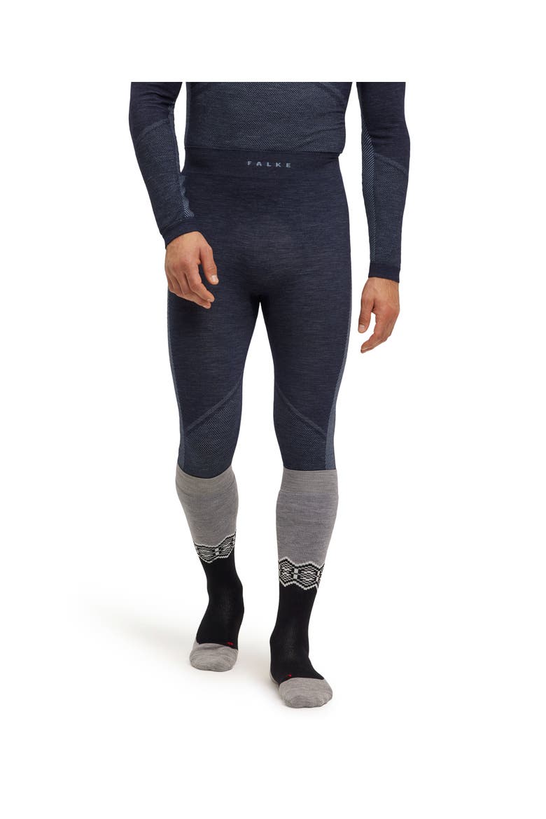 Wool Tech 3/4 Trend Base Layer Bottom, Main, color, Space Blue