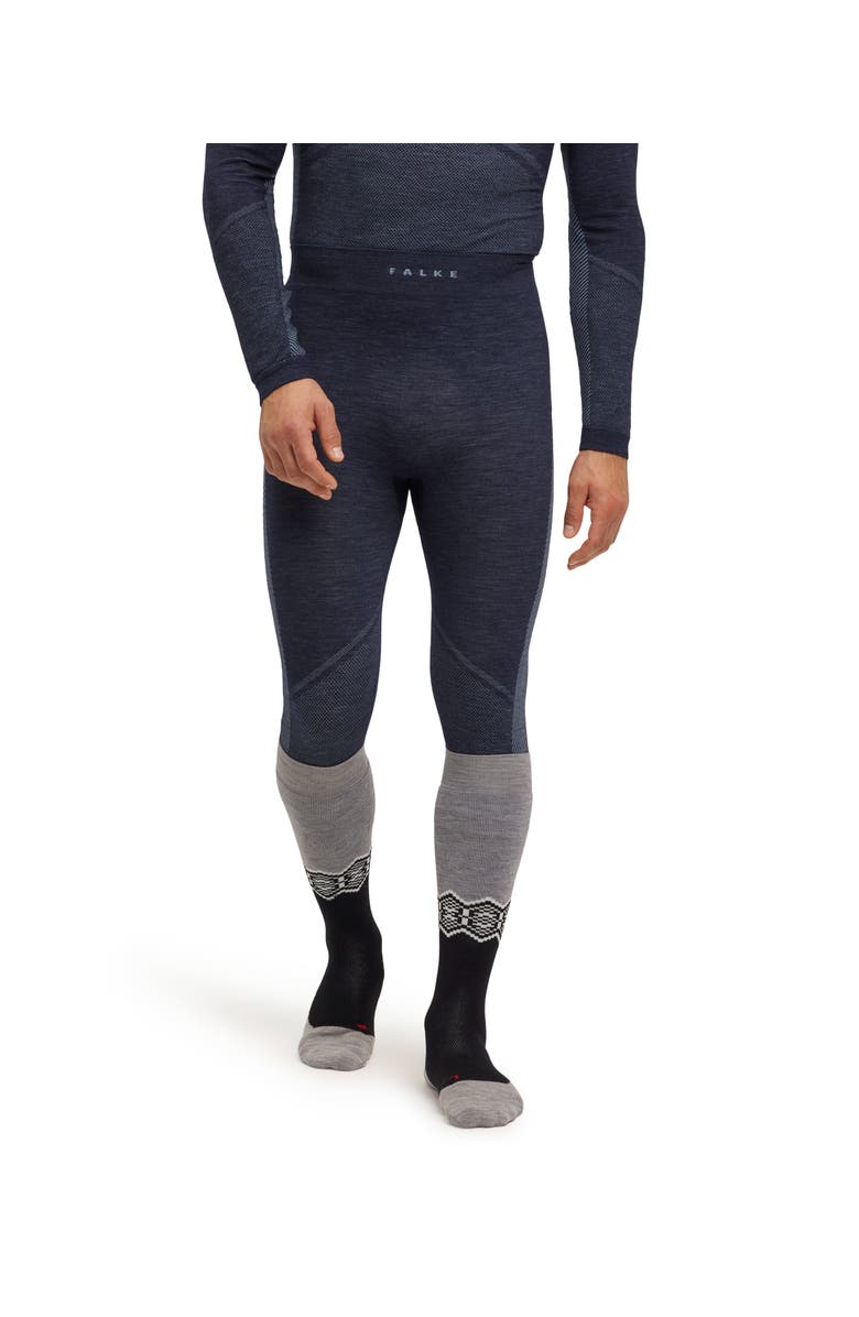 Falke Wool Tech 3/4 Trend Base Layer Bottom, Main, color, Space Blue