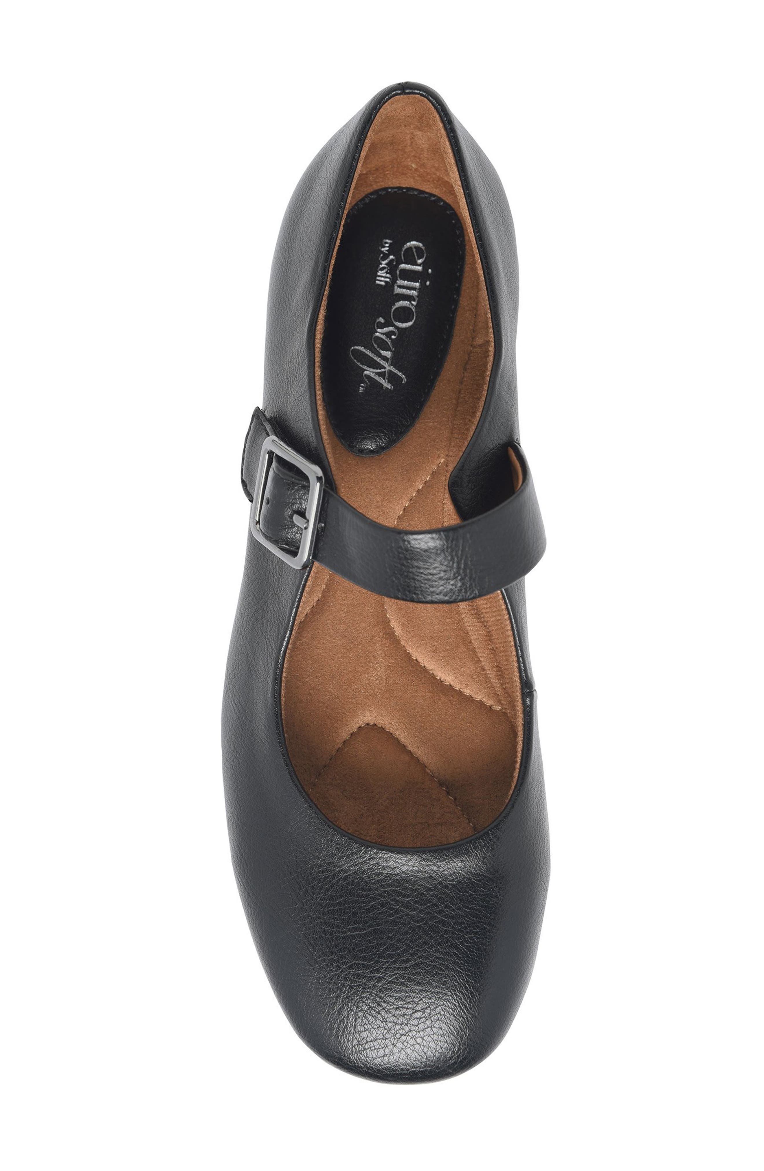 EUROSOFT Kendal Mary Jane Flat, Alternate, color, Black