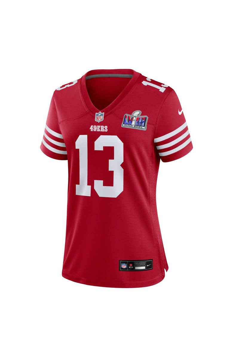 Nike Women's Nike Brock Purdy Scarlet San Francisco 49ers Super Bowl LVIII Game Jersey, Alternate, color, 