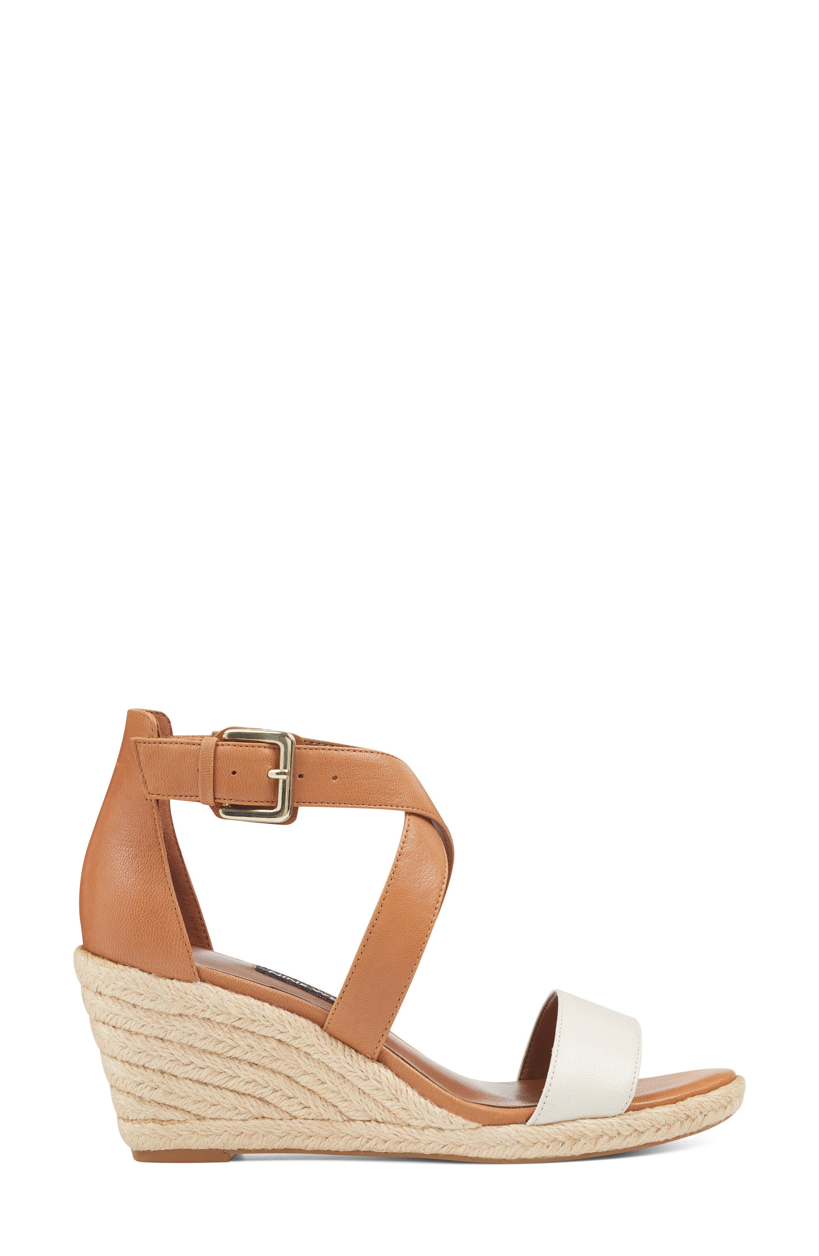 Jorjapeach Espadrille Wedge Sandal, Alternate, color, WHITE LEATHER