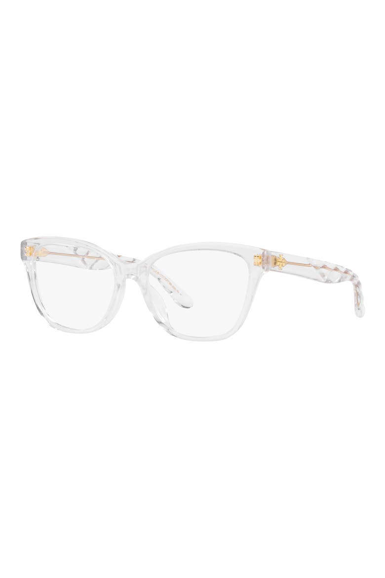 53mm Rectangular Optical Glasses, Alternate, color, CLEAR