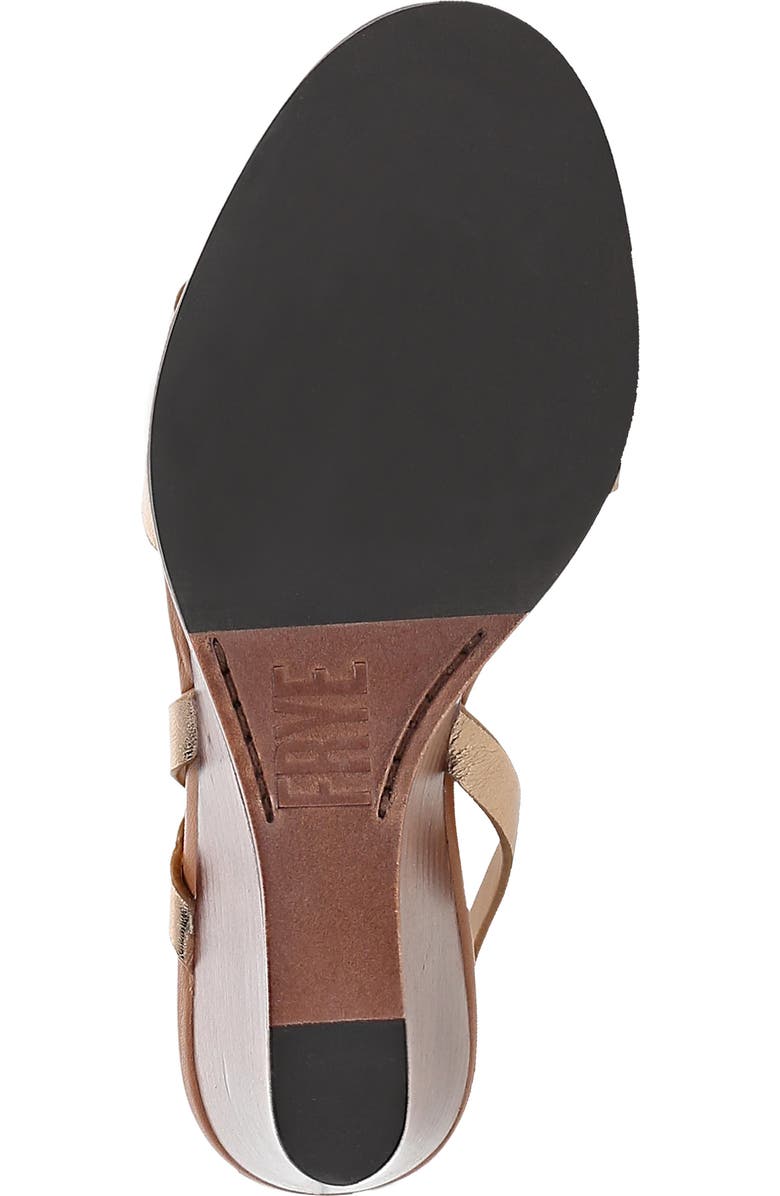 Frye Rachel Slingback Wedge Sandal, Alternate, color, Dark Gold