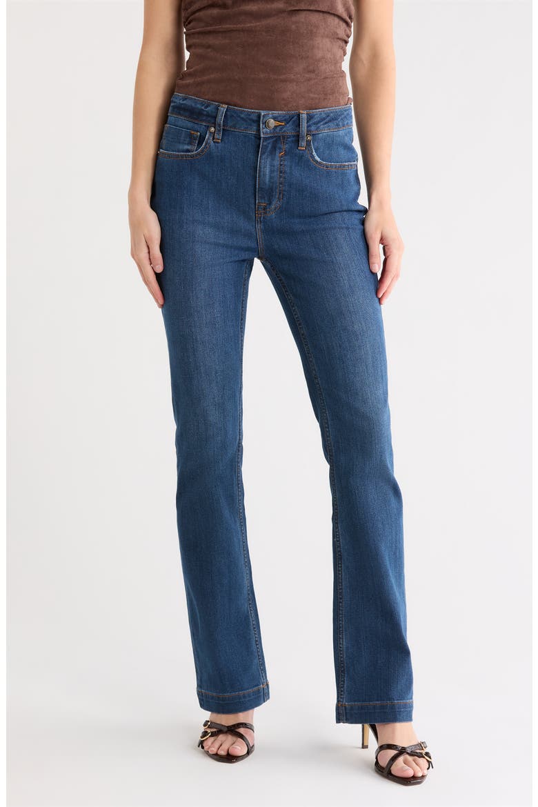 High Waist Bootcut Jeans, Main, color, DARK WASH