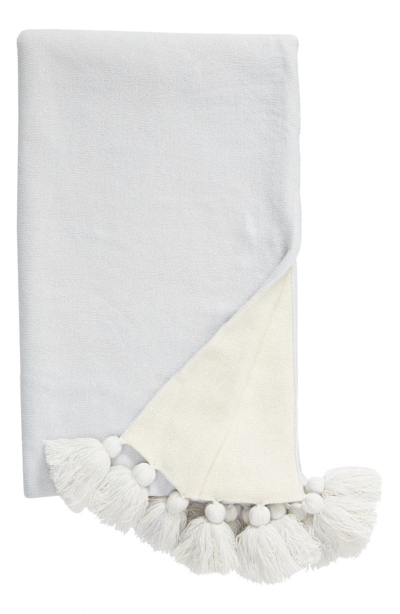 NORDSTROM AT HOME Reversible Tassel Throw Blanket, Main, color, 