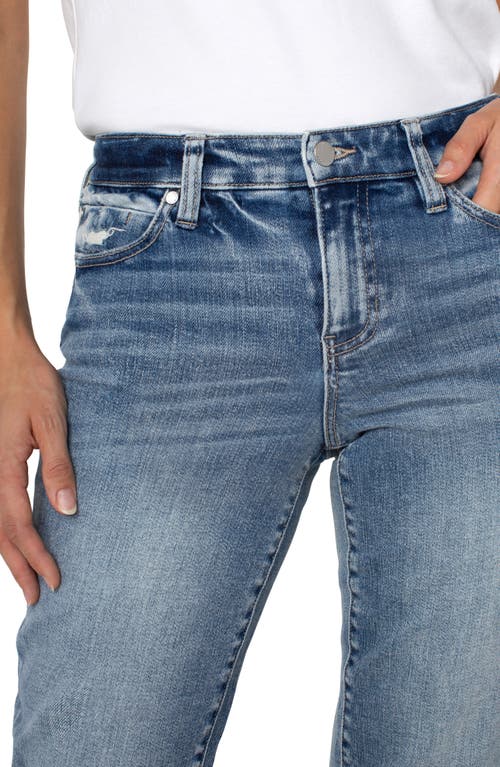 Shop Liverpool Los Angeles Liv Raw Hem Non-skinny Skinny Jeans In Santa Anita