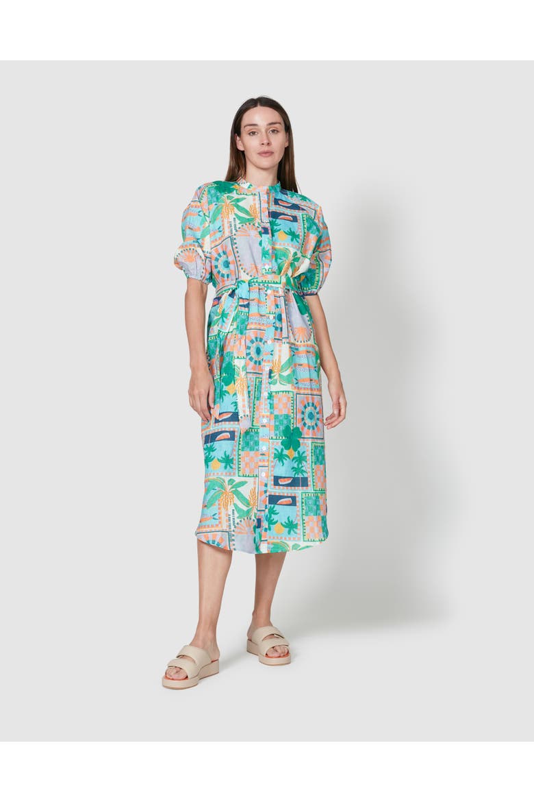 Berlin Shirt Dress, Main, color, Copacabana