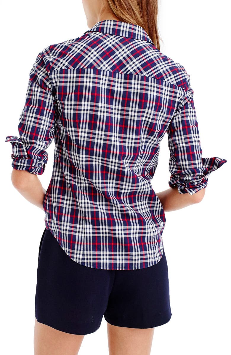 J.CREW FACTORY J.Crew Perfect Plaid Shirt, Alternate, color,