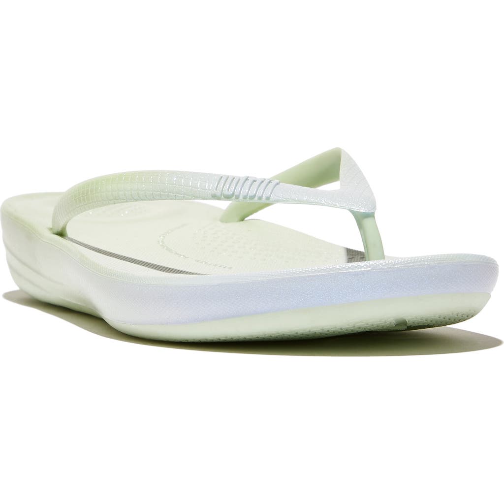 Fitflop Iqushion Iridescent Ergonomic Sandal In White