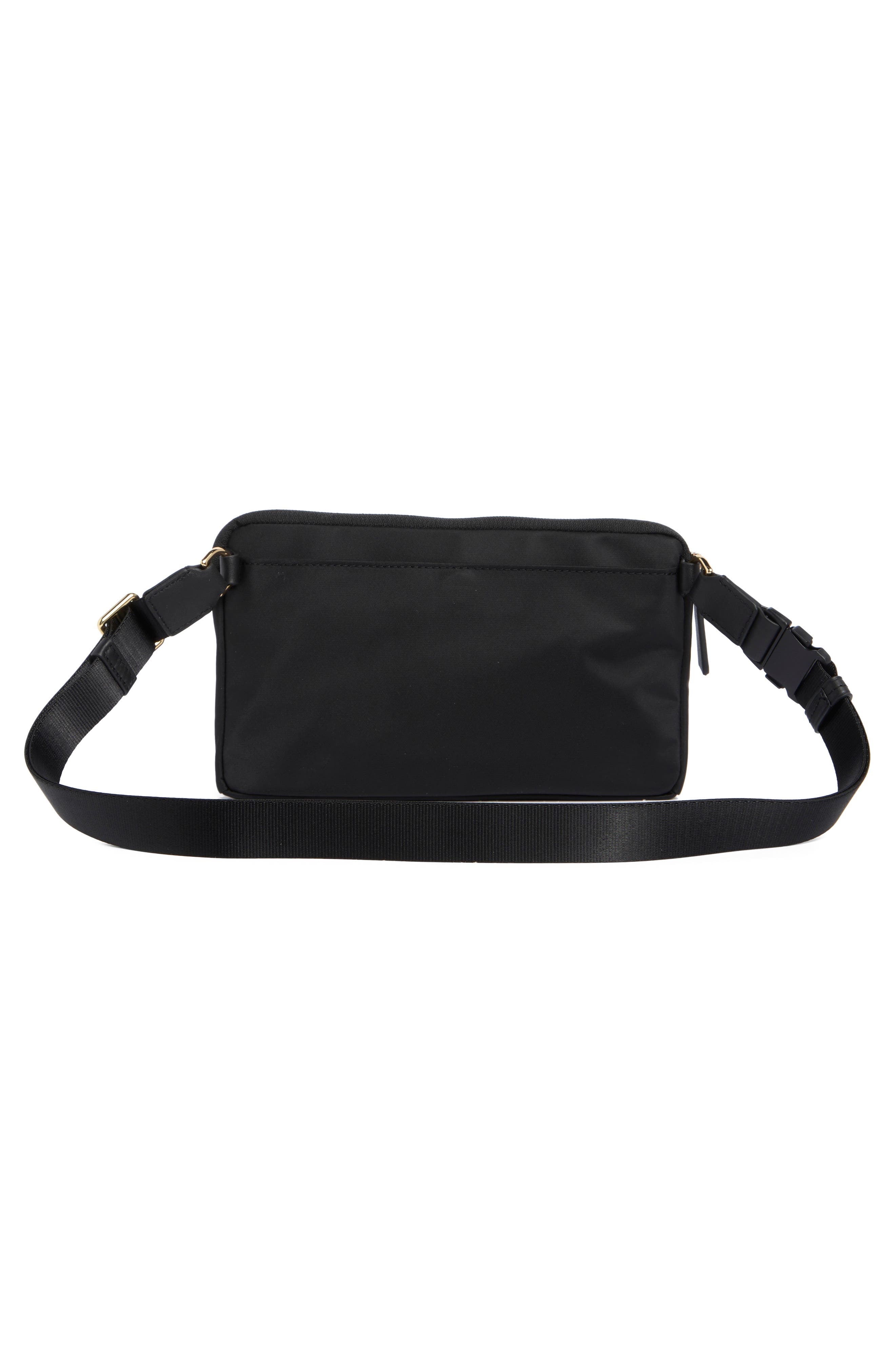 TUMI Arden Crossbody Bag, Alternate, color, Black/ Gold