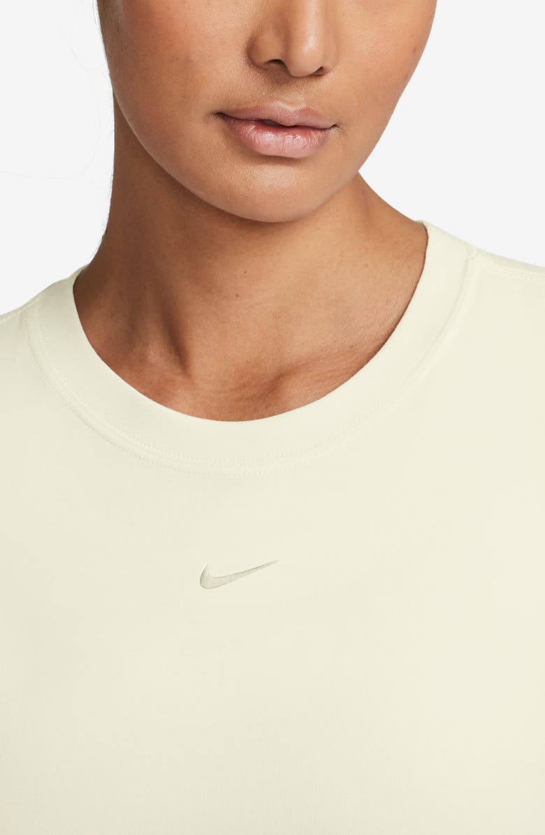 Nike Sportswear Club Chill Knit Mod Crop T-Shirt, Alternate, color, Sail/ Sail