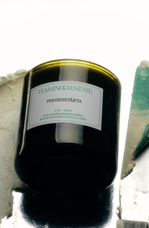 Flamingo Estate Prinsesstarta Candle In Green