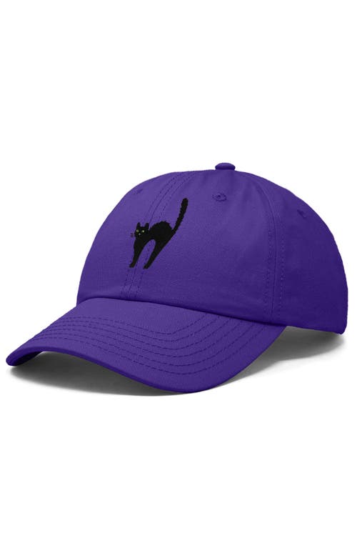DALIX DALIX BLACK CAT EMBROIDERED CASUAL HAT 
