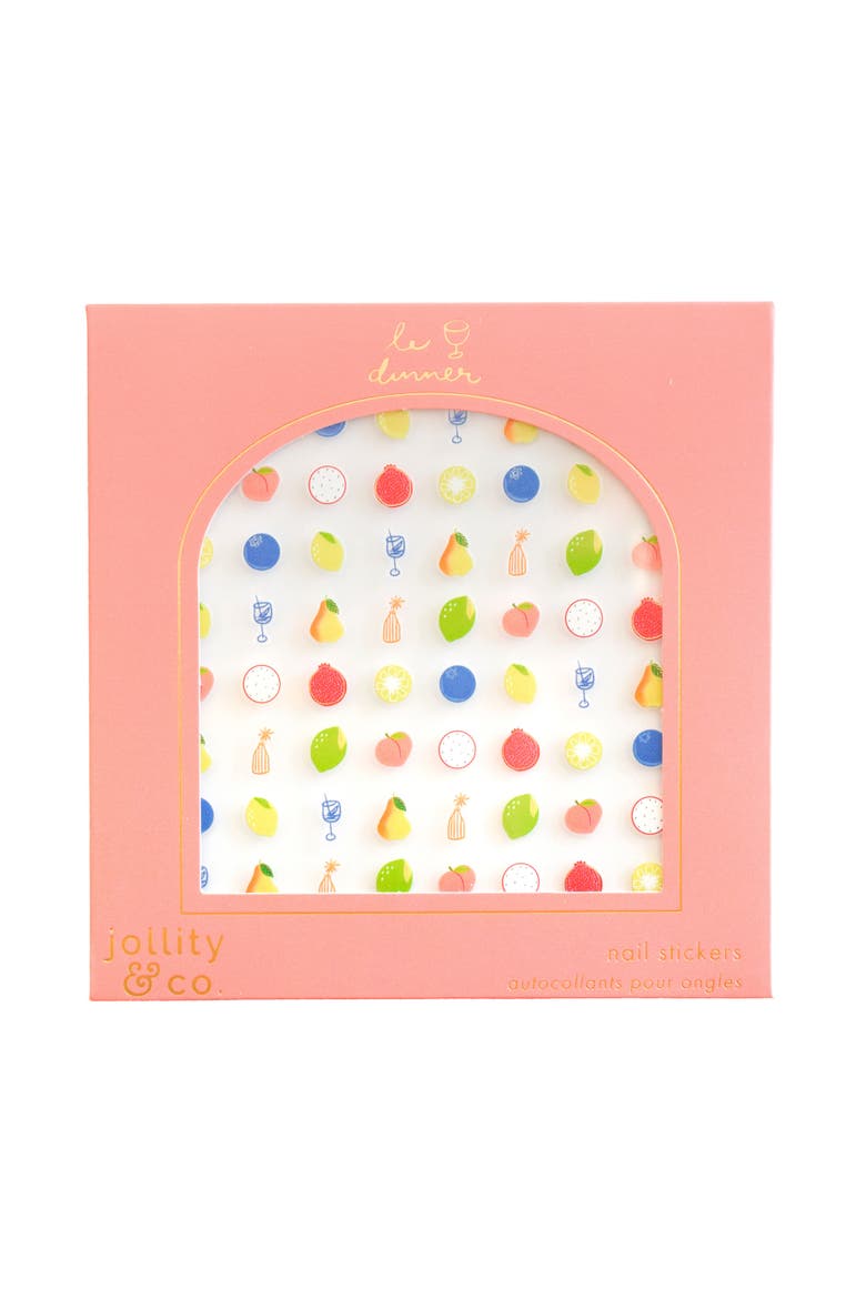 Le Dinner Nail Stickers, Main, color, Fruit
