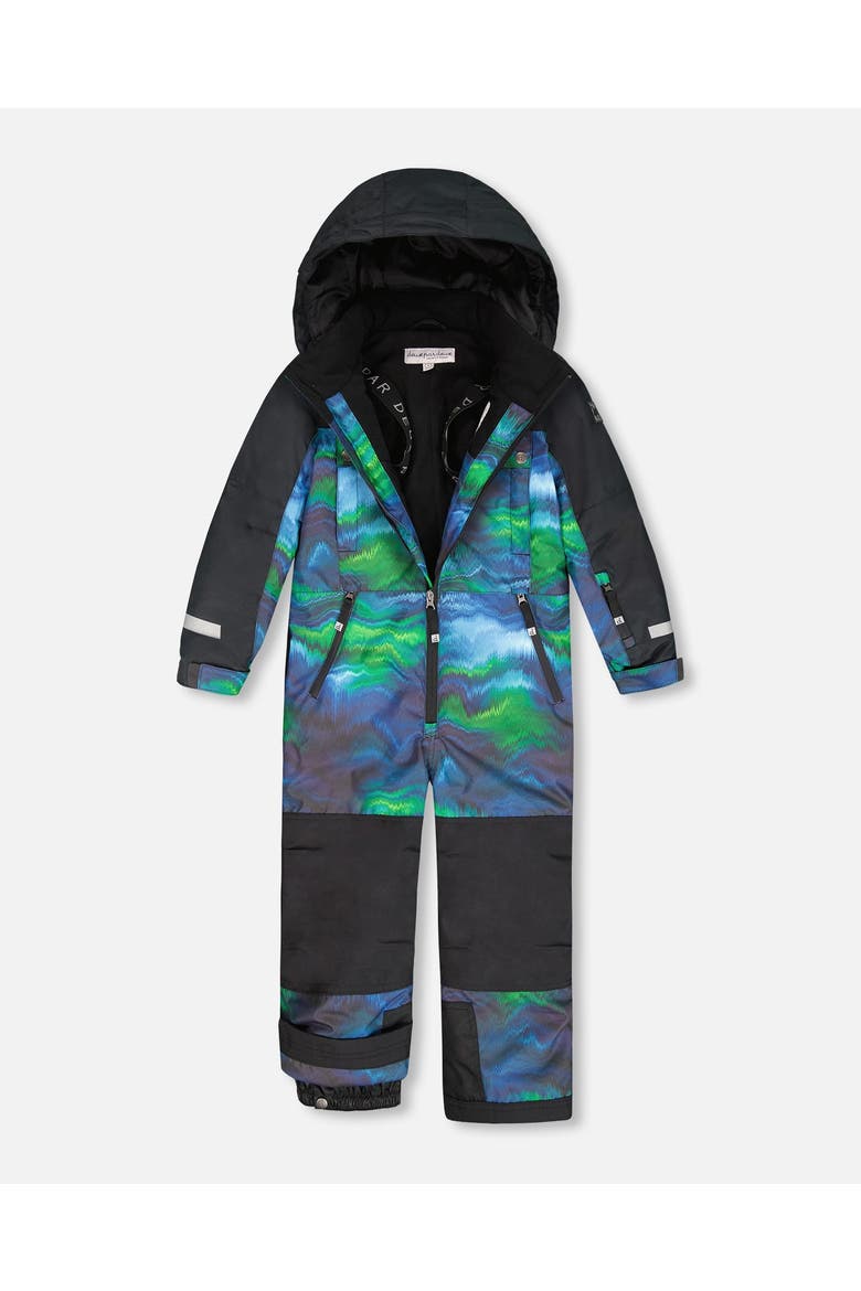 Boy One-Piece Teknik Snowsuit, Alternate, color, Aurora Borealis