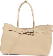MARGESHERWOOD Grandma Large Buckle Suede Shoulder Bag