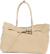 MARGESHERWOOD Grandma Large Buckle Suede Shoulder Bag