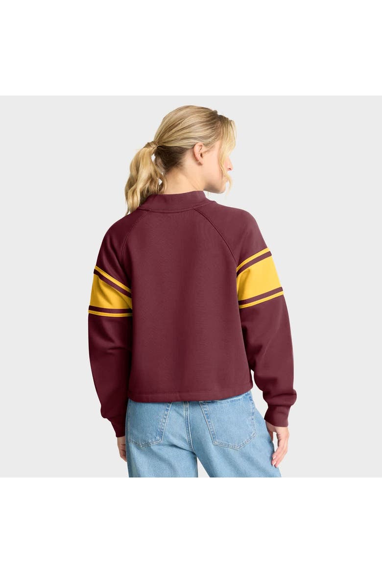 Women's Fanatics Maroon Minnesota Golden Gophers Oversized Hometown Premium Punt Coverage Raglan Pullover Sweatshirt, Alternate, color, Maroon