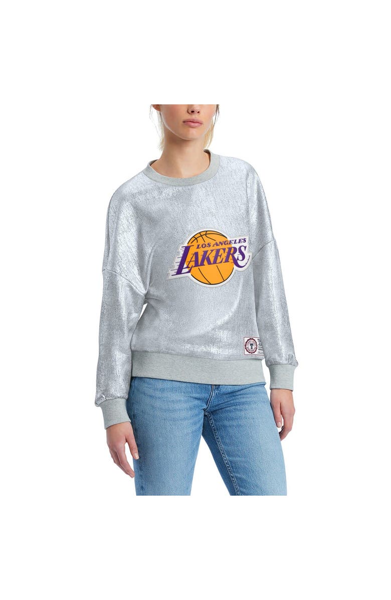 TOMMY JEANS Women's Tommy Jeans Silver Los Angeles Lakers Tracy Pullover Sweatshirt, Alternate, color, Silver