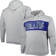 FANATICS Men's Fanatics Branded Heather Gray Dallas Mavericks Big & Tall Wordmark Pullover Hoodie