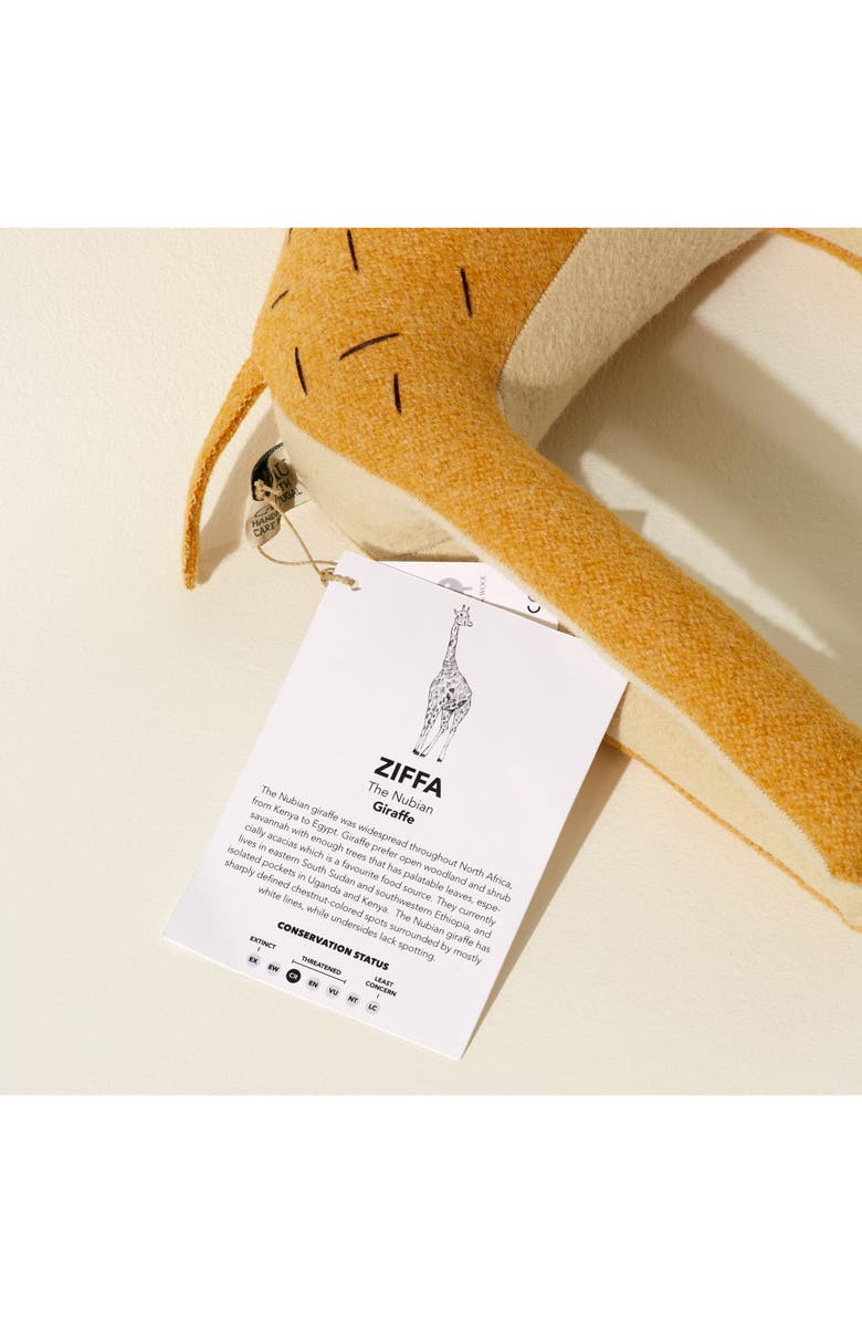 GOODEE x Carapau Ziffa the Nubian Giraffe Wool Plush Toy, Alternate, color,
