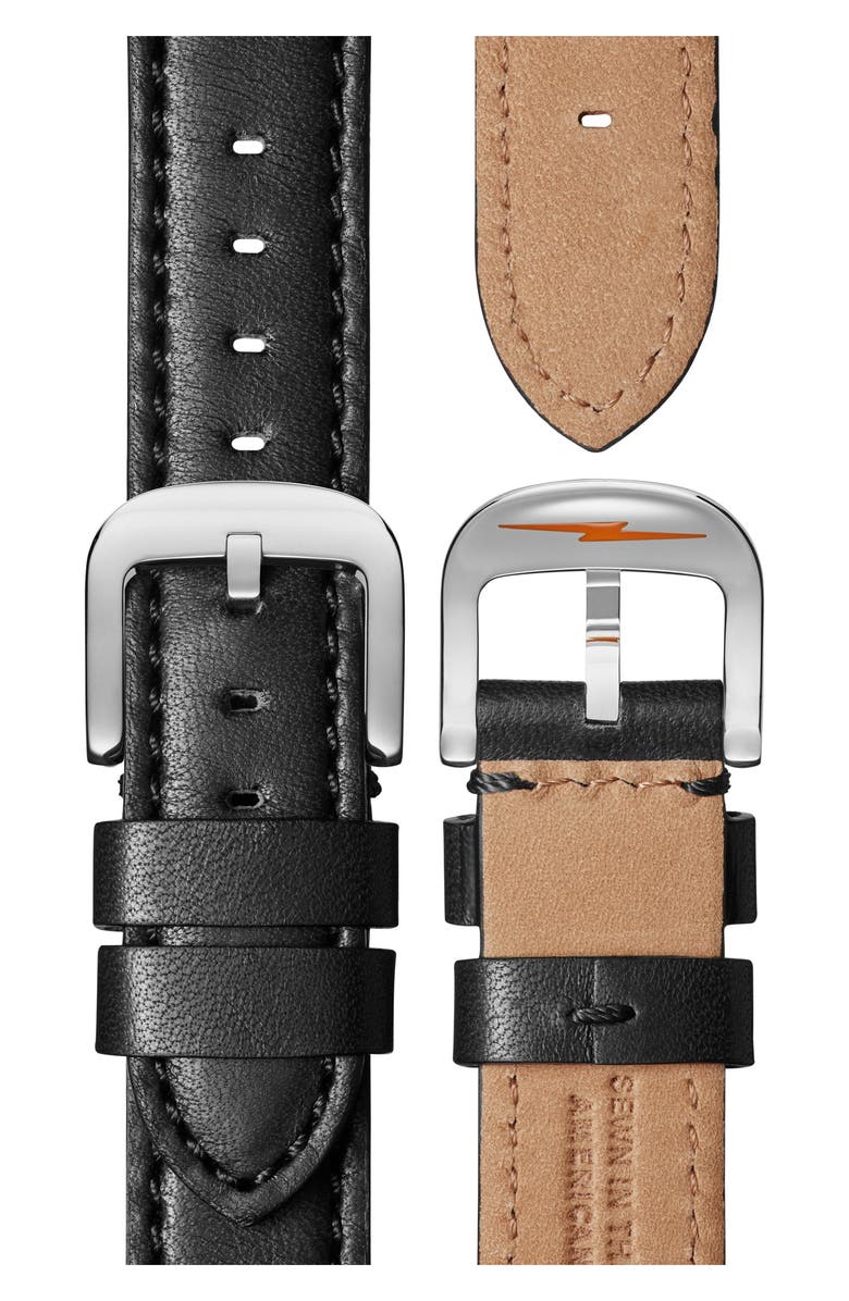 Shinola The Bedrock Chronograph Leather Strap Watch, 42mm, Alternate, color, 