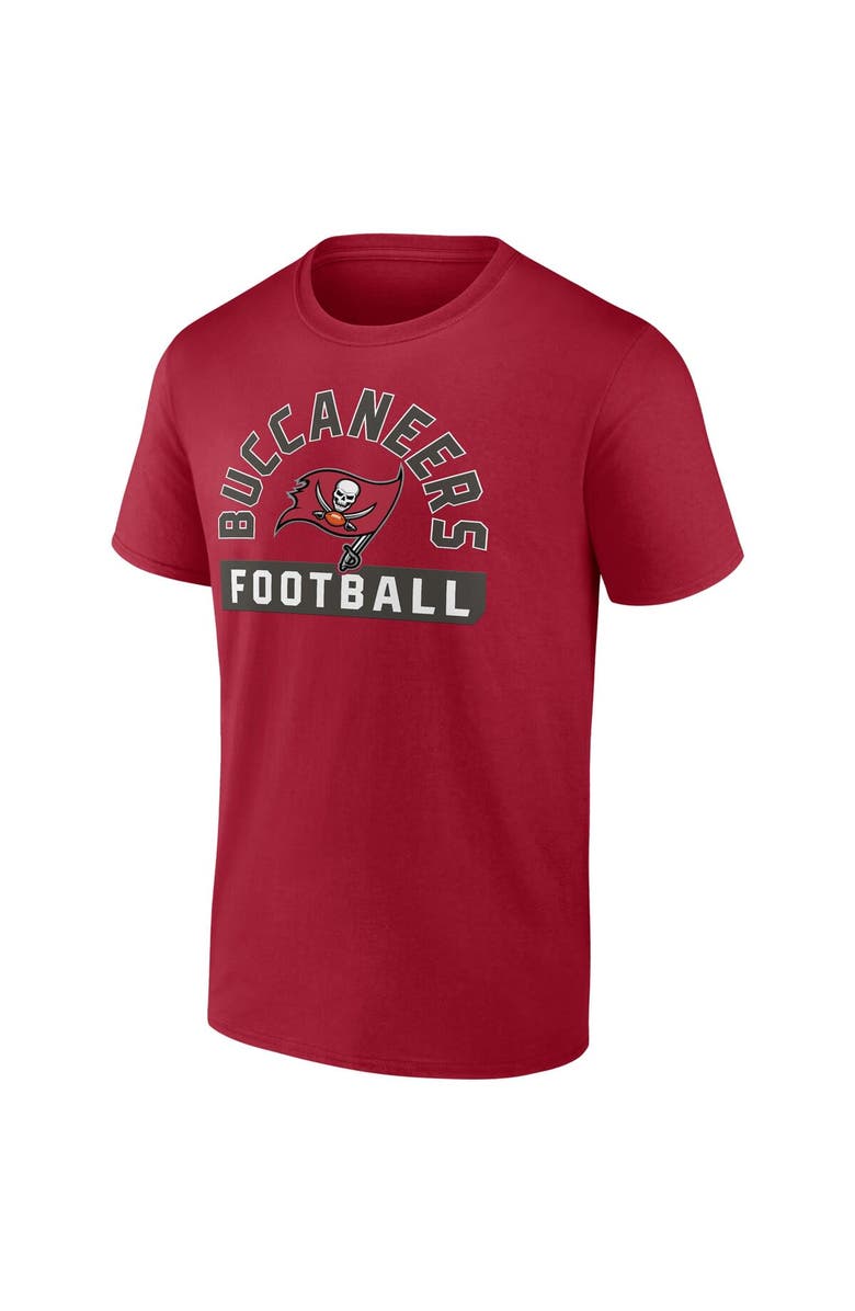 FANATICS Men's Fanatics Branded Red/White Tampa Bay Buccaneers Two-Pack 2023 Schedule T-Shirt Combo Set, Alternate, color, Red