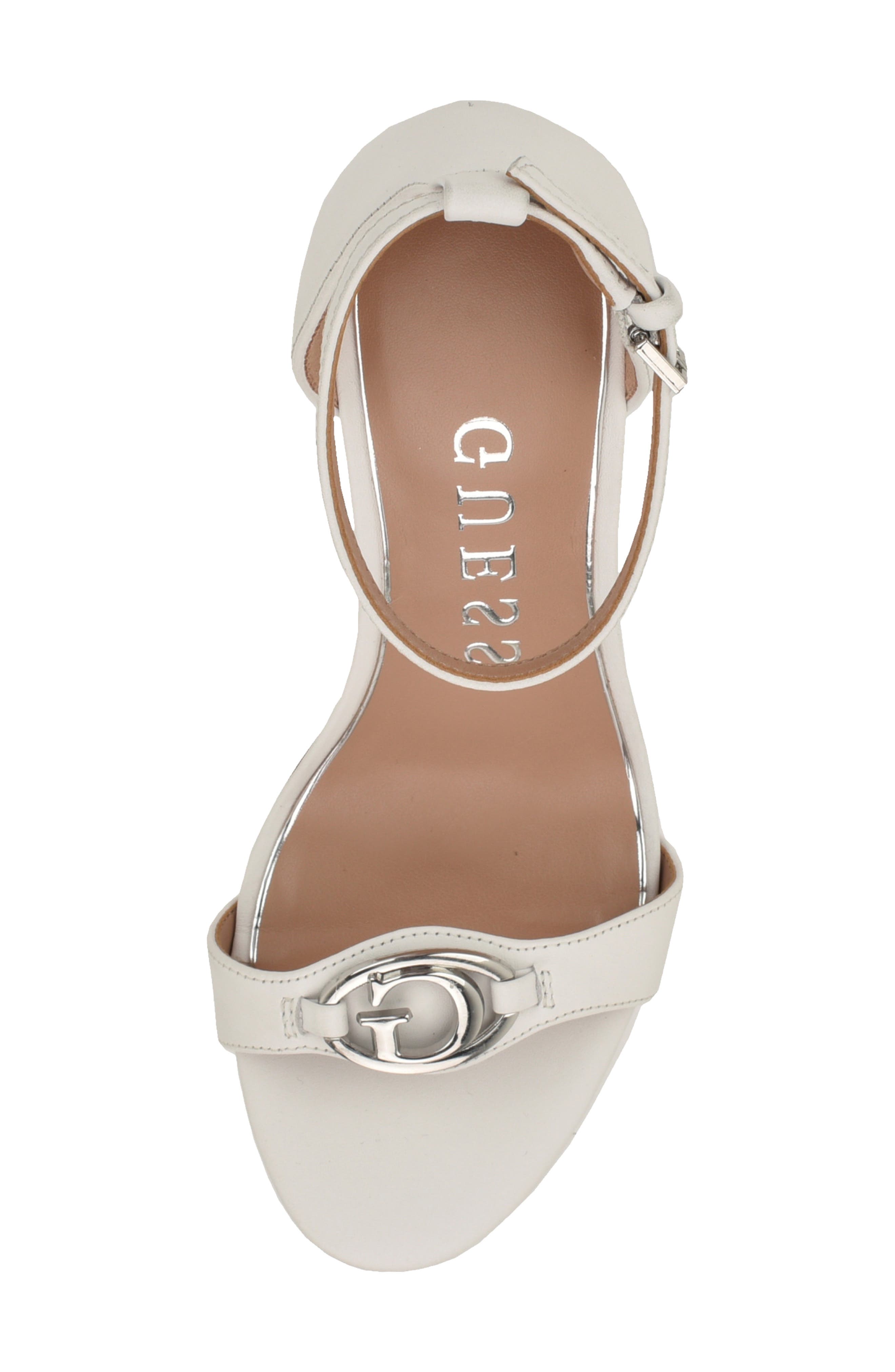 Kabrina Ankle Strap Sandal, Alternate, color, WHITE