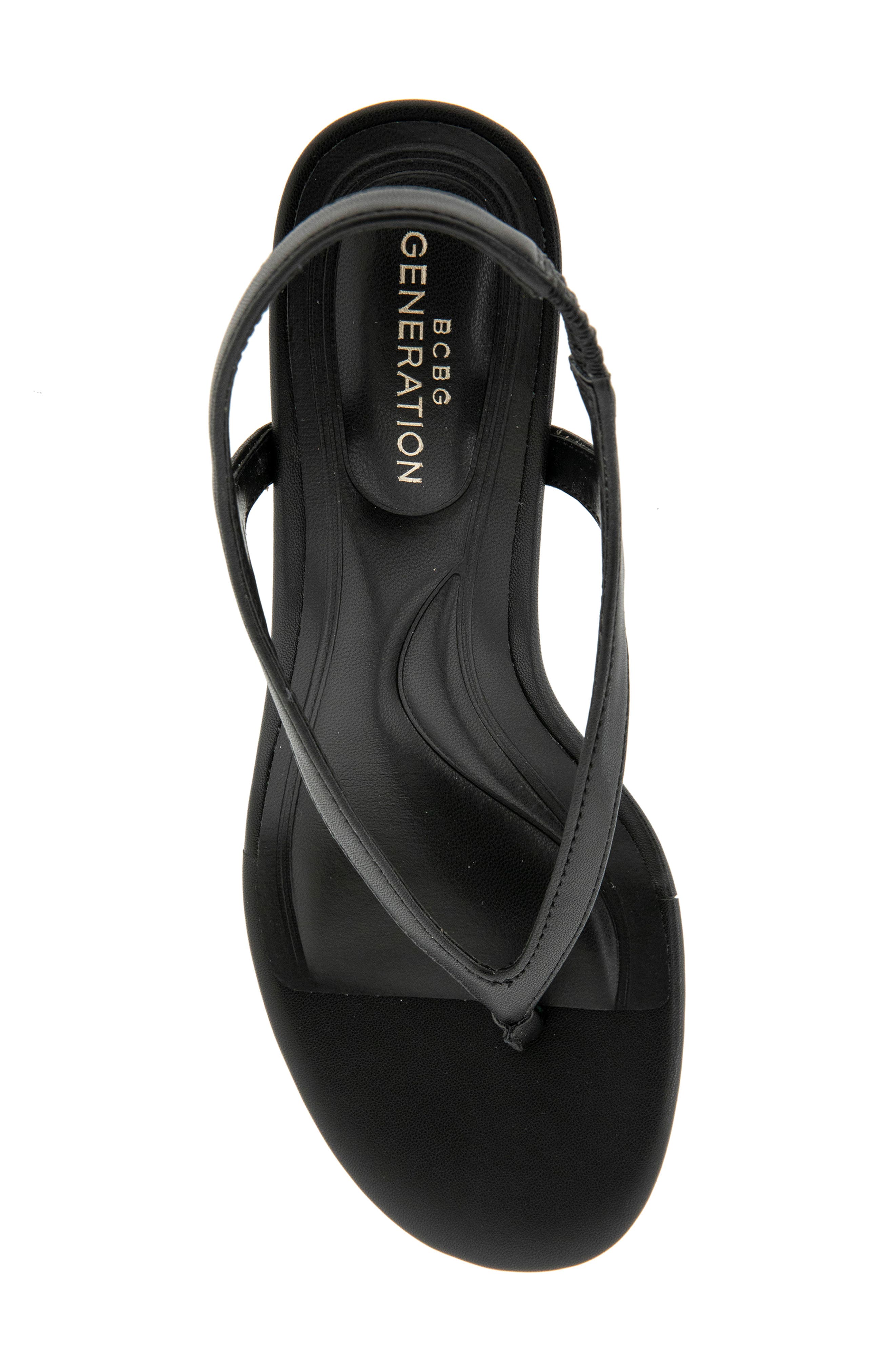 BCBGeneration Serenity Wedge Sandal, Alternate, color, Black