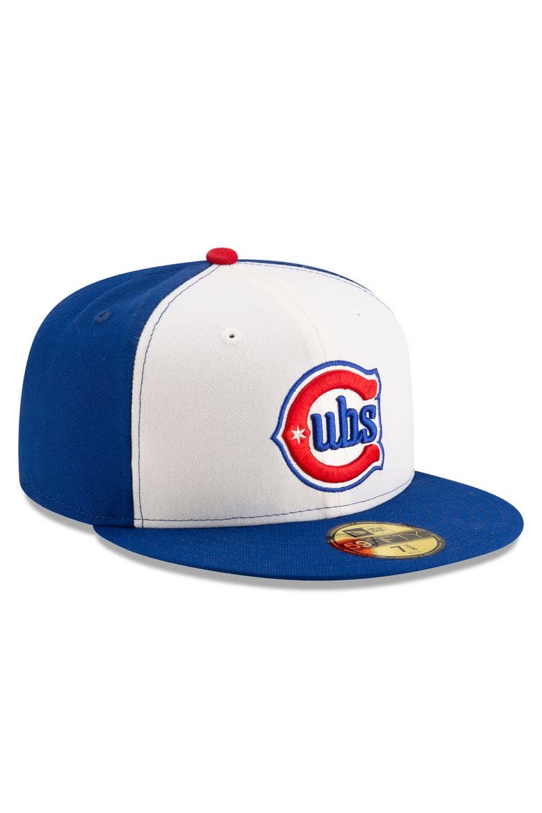 Men's New Era White/Royal Chicago Cubs Alternate Authentic Collection On-Field 59FIFTY Fitted Hat, Alternate, color, White
