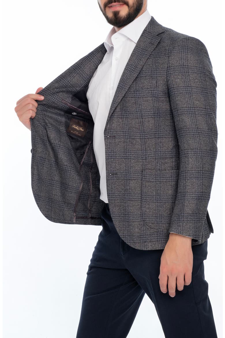Plaid Sport Coat, Alternate, color, BLACK