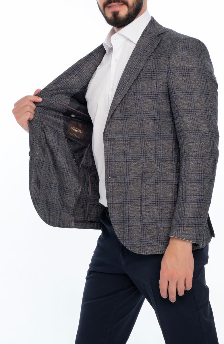 VELLAPAIS Plaid Sport Coat, Alternate, color, Black