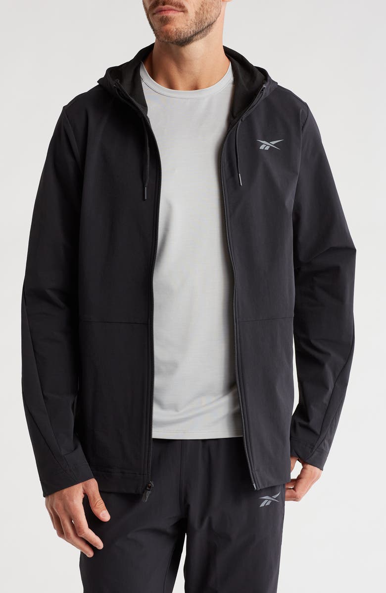 Reebok Full Zip Hooded Jacket, Main, color, 