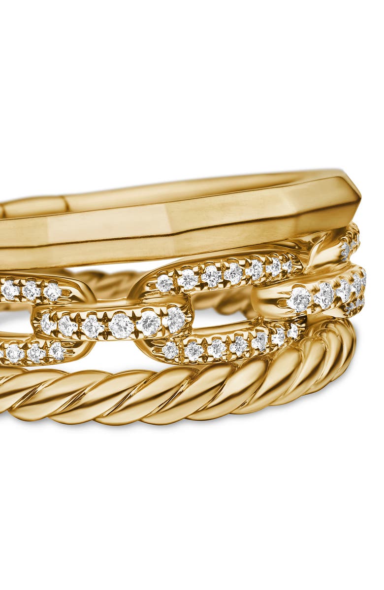 David Yurman Stax Narrow Diamond Ring, Alternate, color, 