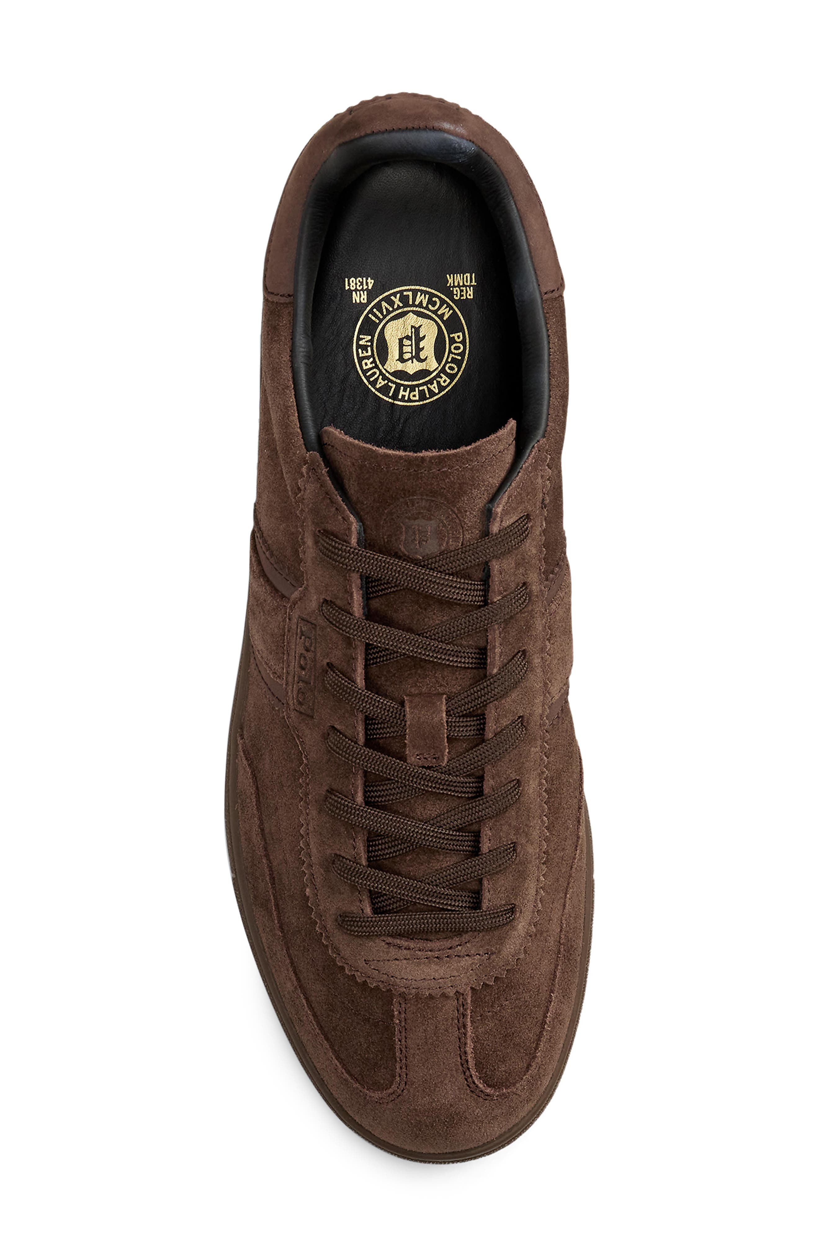 Polo Ralph Lauren Bedford Sneaker, Alternate, color, Dark Brown