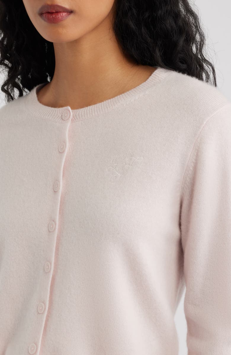 LoveShackFancy Cameryn Cotton Cardigan, Alternate, color, 