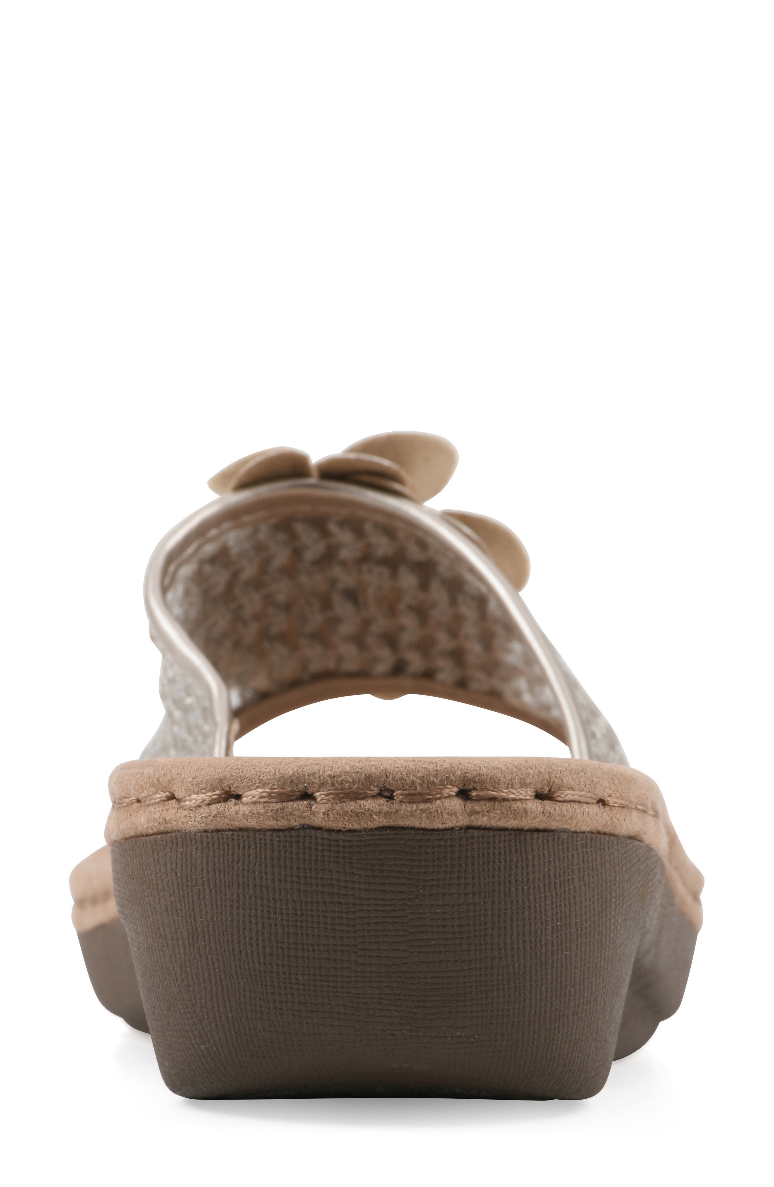 Chill 2 Wedge Slide Sandal - Wide Width Available, Alternate, color, PLATINO/ FABRIC