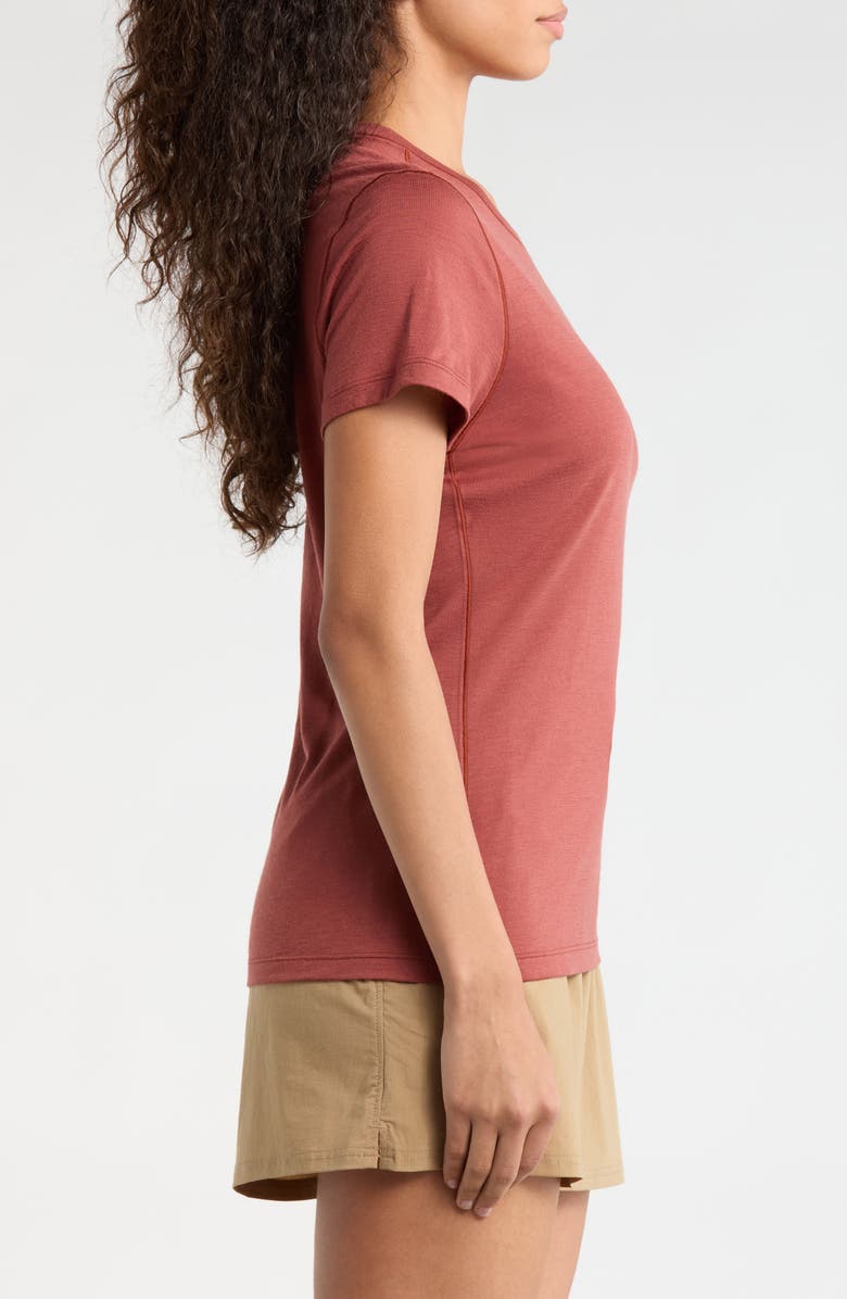 Smartwool Ultralite Short Sleeve Merino Wool Blend T-Shirt, Alternate, color, Burnt Sienna