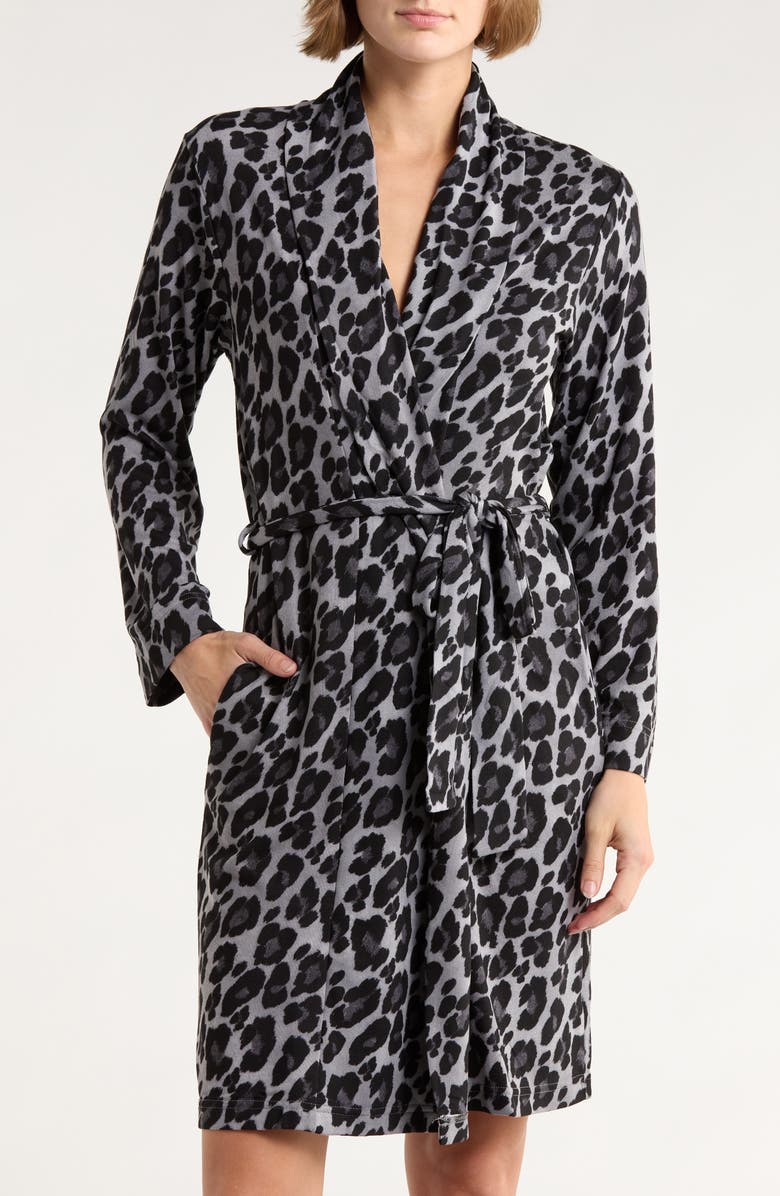 Natori Ombre Leopard Robe, Main, color, Cbk