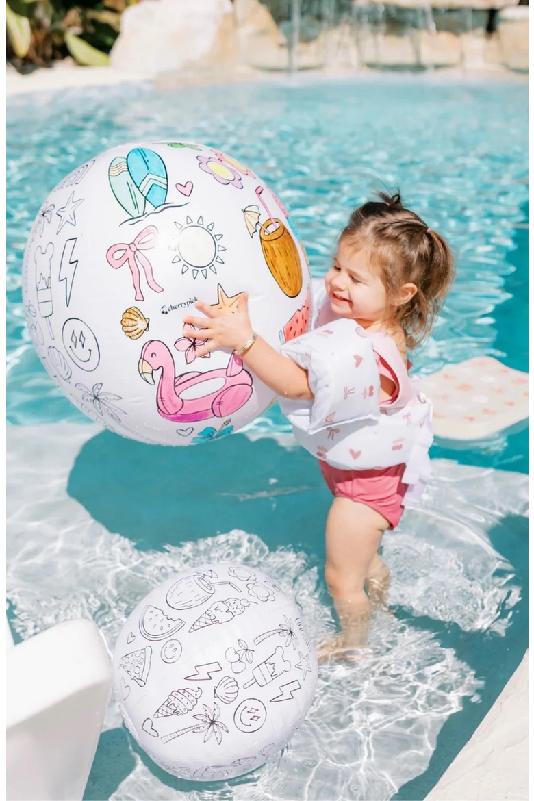 Design Your Own Beach Ball Kit, Alternate, color, White
