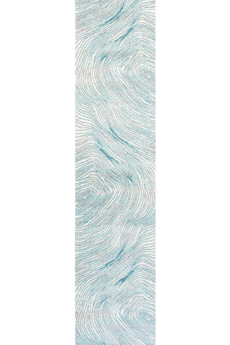 Arlo Woodgrain Geometric Area Rug, Main, color, Ivory/Blue