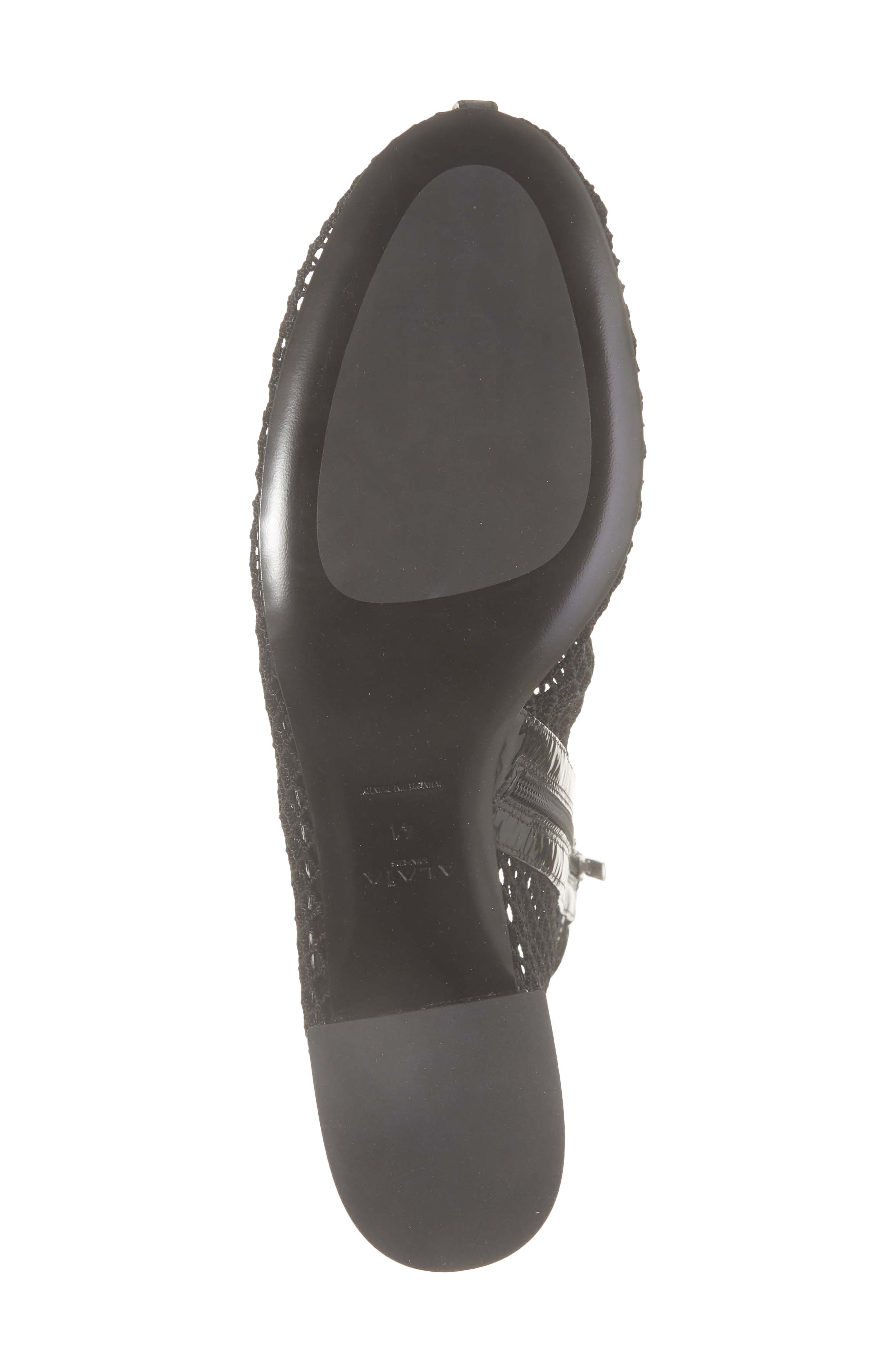 Fishnet Bootie, Alternate, color, NOIR