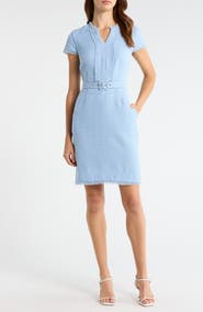 Tahari ASL Bouclé Sheath Dress