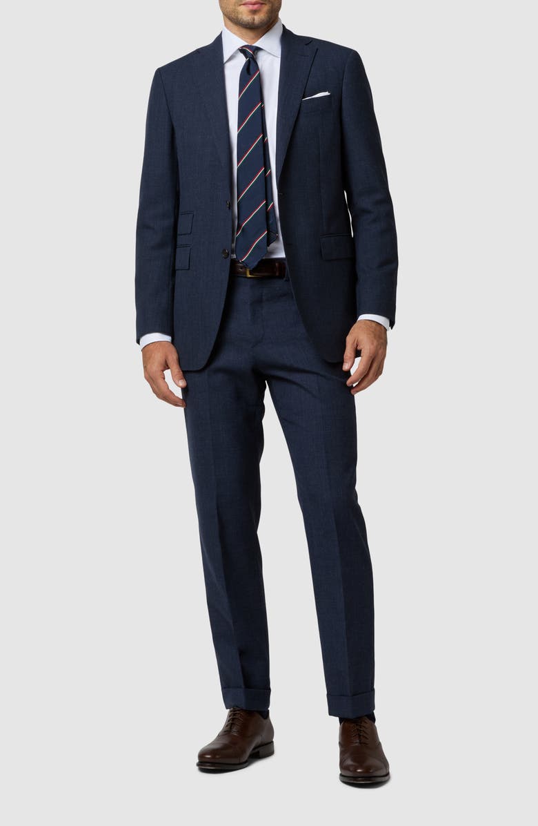 Sid Mashburn Kincaid No. 3 Wool Suit, Alternate, color, Air Force Blue High Twist