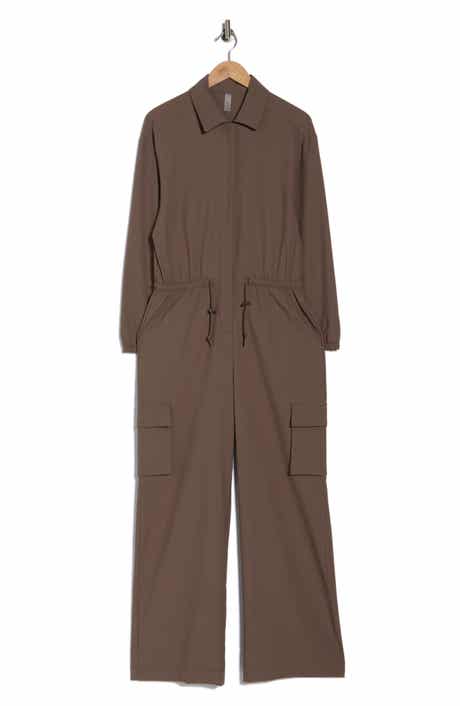 Beyond Yoga Long Sleeve Cargo Jumpsuit