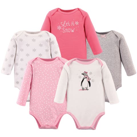 Soft Cotton Long-Sleeve Bodysuits