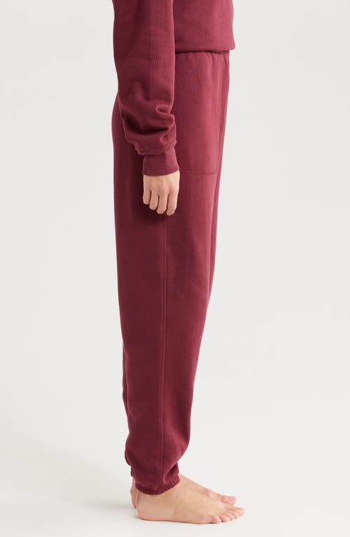 Lunya Silksweats Reversible Jogger In Calliope Wine