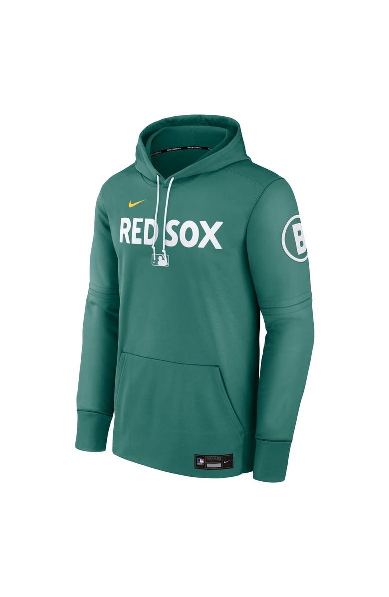 Nike Men's Nike Green Boston Red Sox 2025 City Connect Authentic Collection Therma Pullover Hoodie, Alternate, color,
