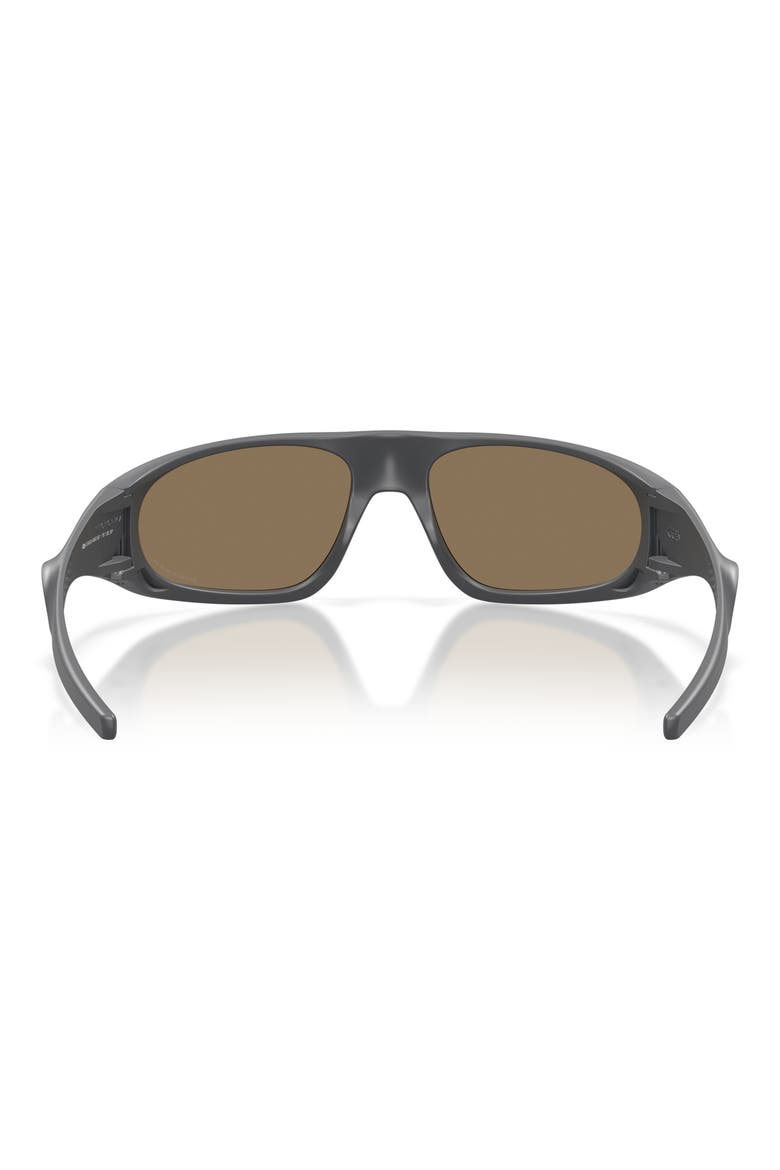 Neoforma 60mm Polarized Oval Sunglasses, Alternate, color, MATTE CARBON / PRIZM 24K